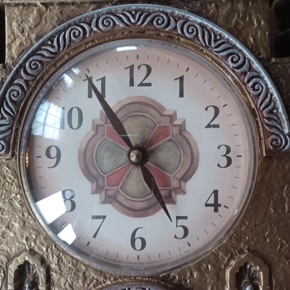 Spanish mission wall clock home Interior 1999